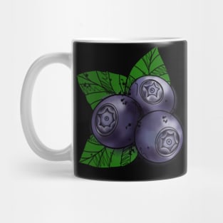 Blueberries Watercolor Art Mug